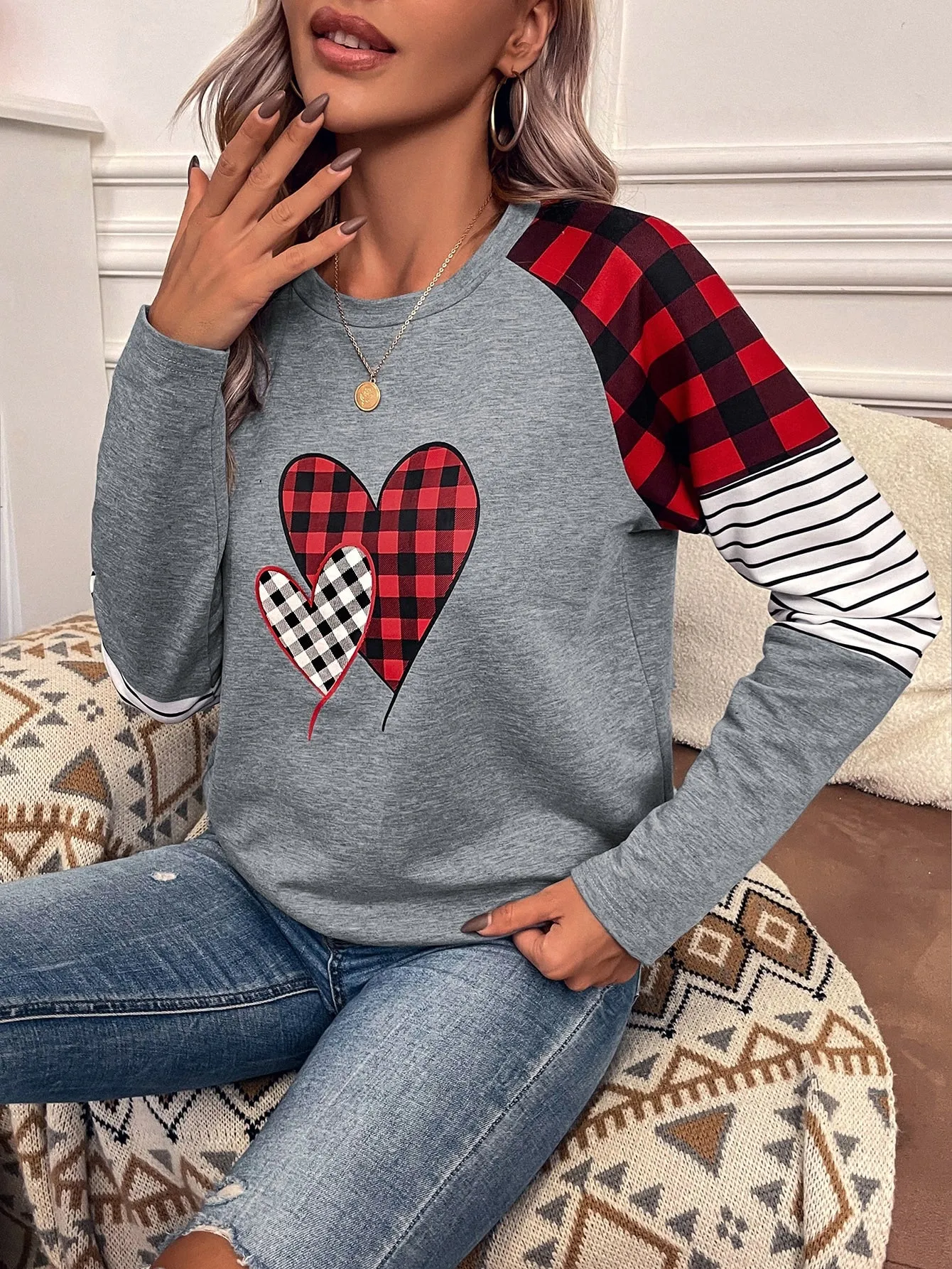 Moletom Estampa Corações - Imagem 2