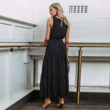 Vestido Maxi Poá Acinturado - Imagem 4