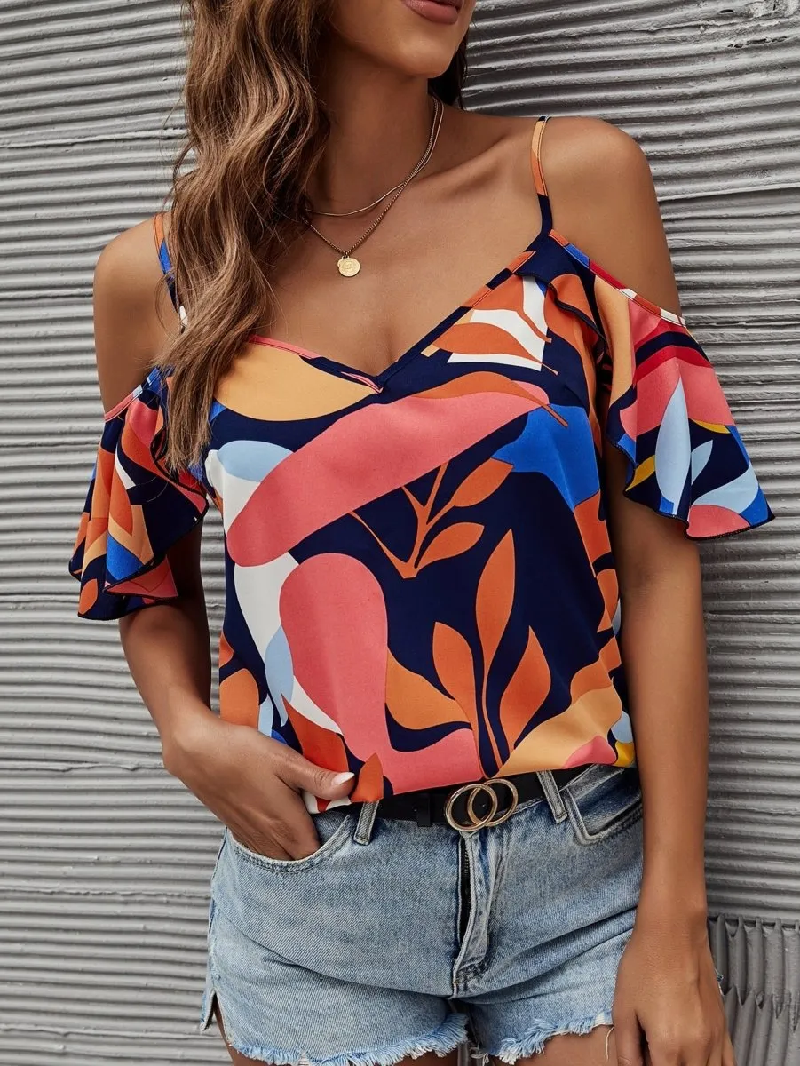 Blusa Plants Off Shoulder