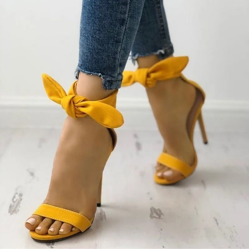 Sandália Salto Camurça Lace Up - Imagem 3