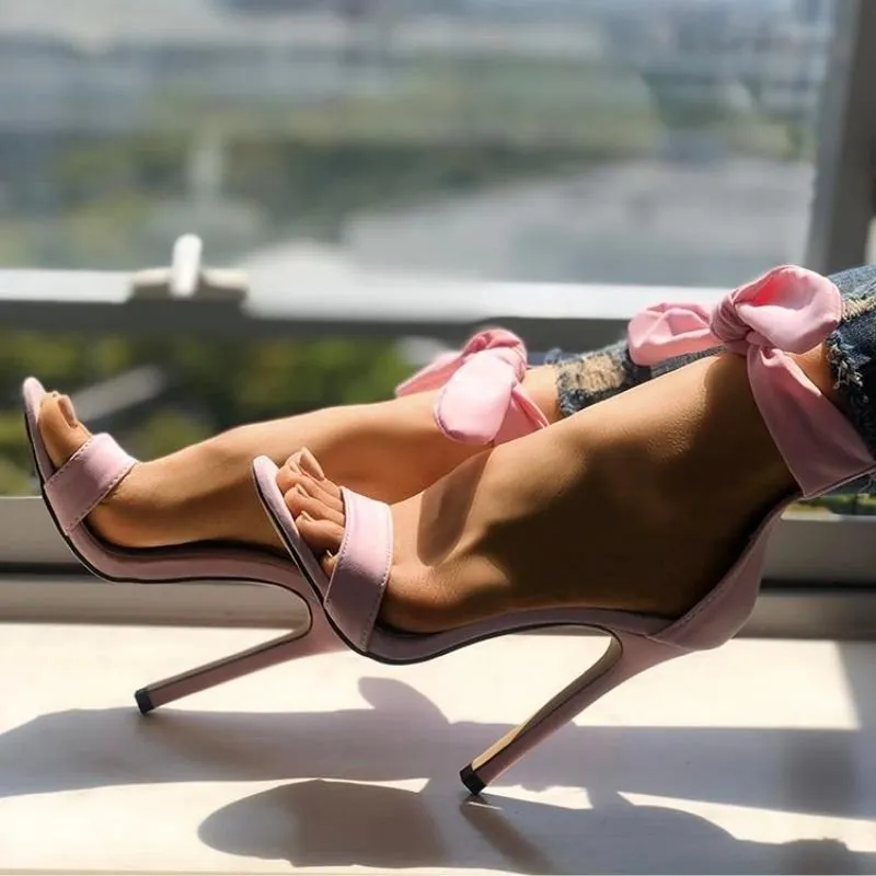 Sandália Salto Camurça Lace Up - Imagem 8