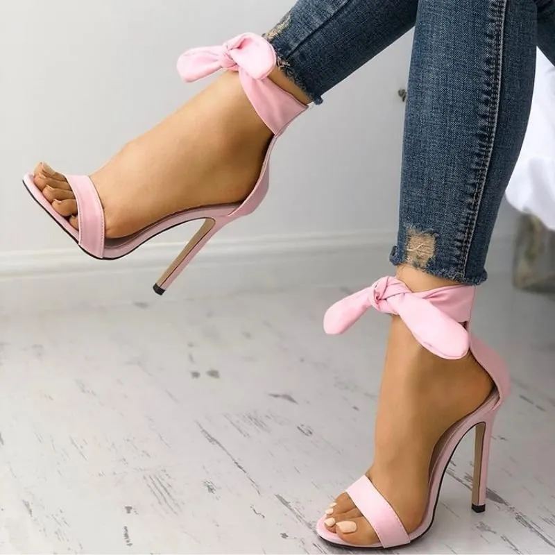 Sandália Salto Camurça Lace Up - Imagem 6