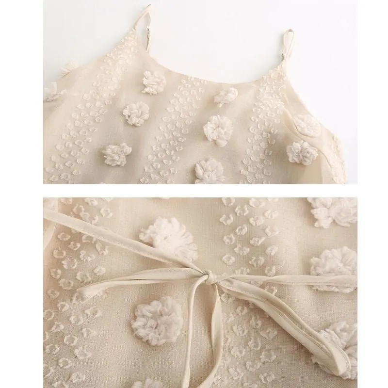 Vestido Curto Bege Boho - Imagem 10