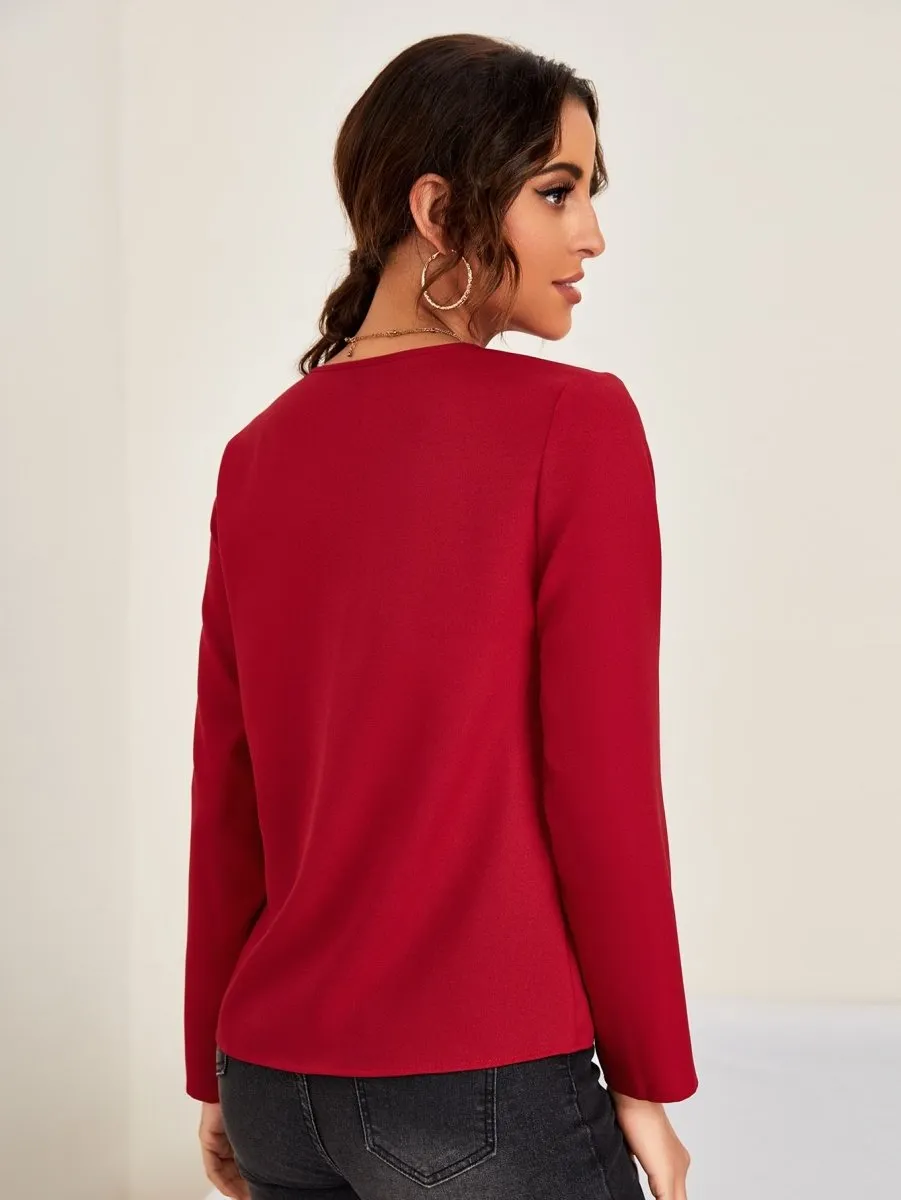 Blusa Elegante Manga Longa - Imagem 34