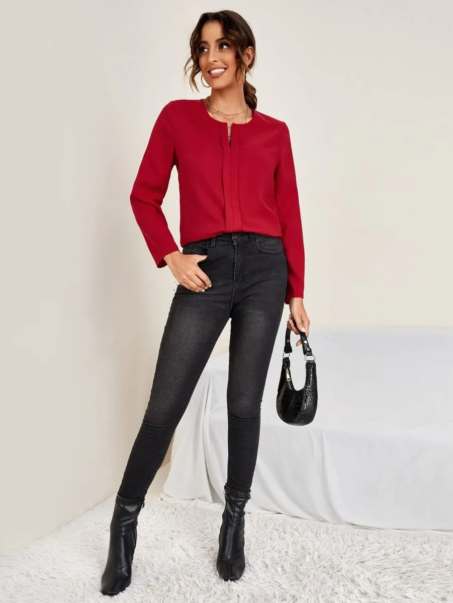 Blusa Elegante Manga Longa - Imagem 31