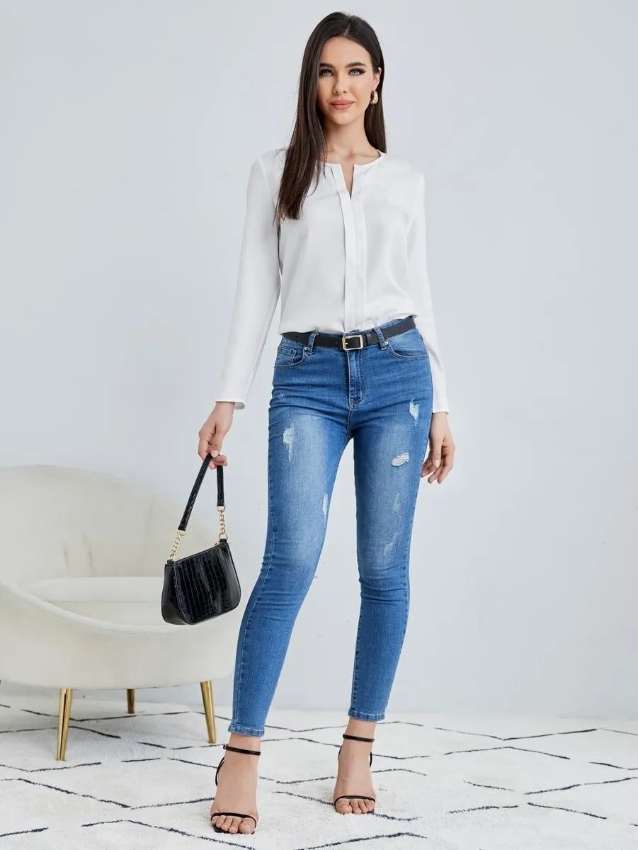 Blusa Elegante Manga Longa - Imagem 16