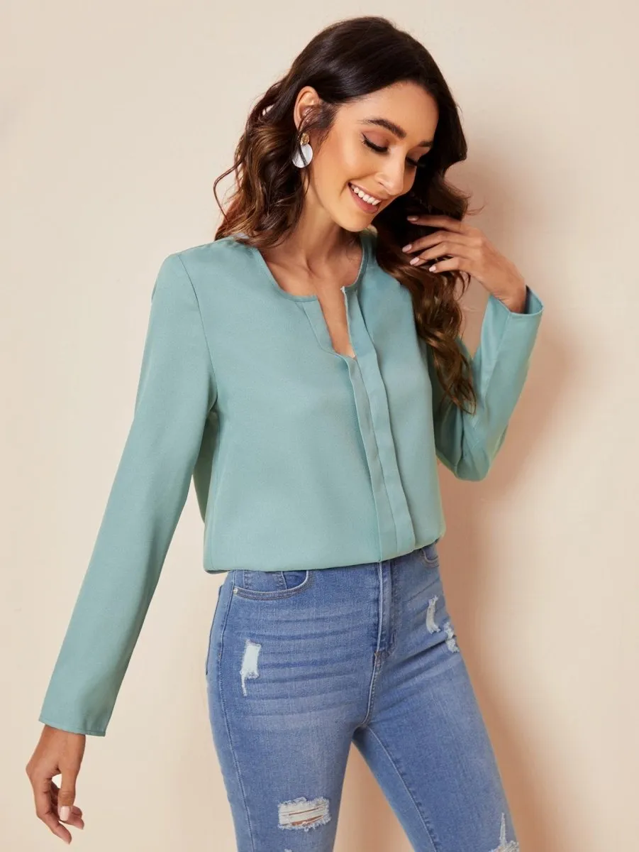 Blusa Elegante Manga Longa - Imagem 7