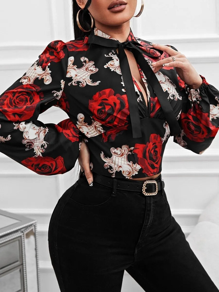 Blusa Estampada Rosas - Imagem 4