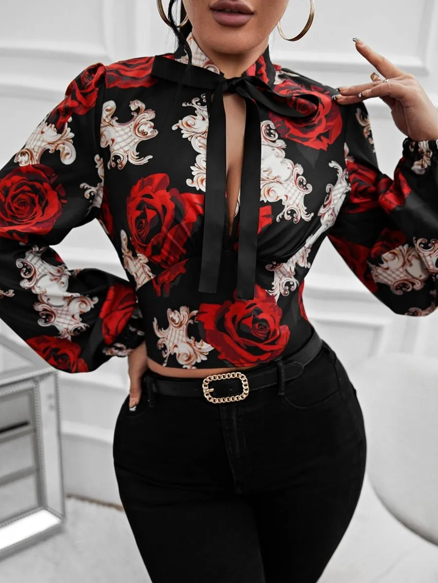 Blusa Estampada Rosas