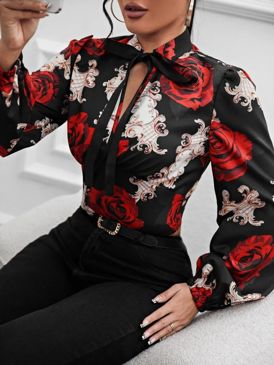 Blusa Estampada Rosas - Imagem 3