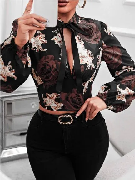 Blusa Estampada Rosas - Imagem 16