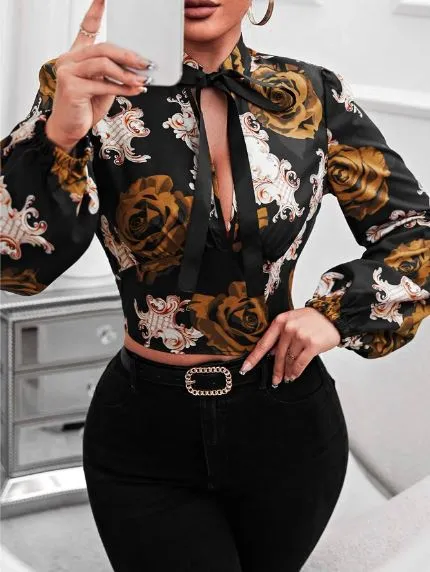 Blusa Estampada Rosas - Imagem 14