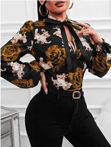 Blusa Estampada Rosas - Imagem 12