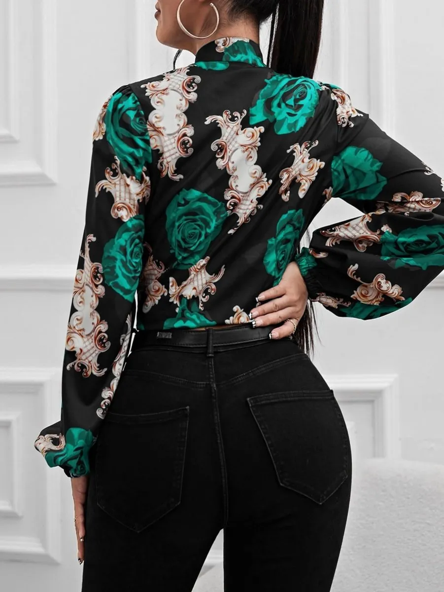 Blusa Estampada Rosas - Imagem 11
