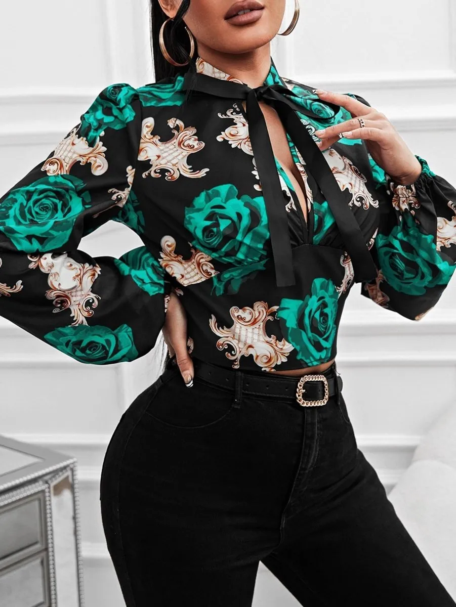 Blusa Estampada Rosas - Imagem 9