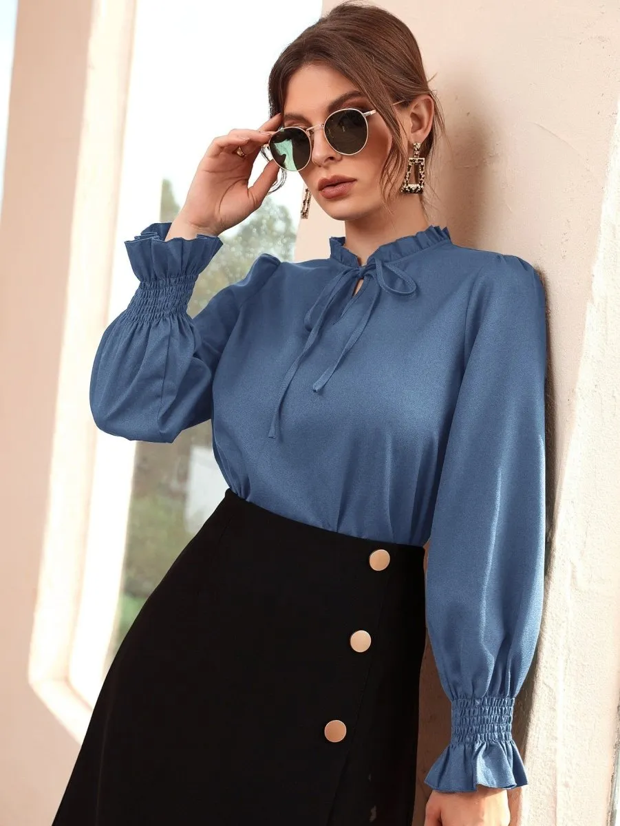 Blusa Laço Manga Longa - Imagem 8