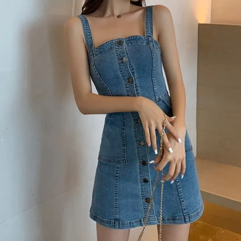 Vestido Jeans Tubinho - Imagem 3