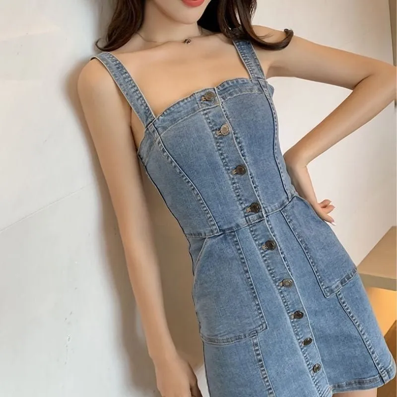 Vestido Jeans Tubinho - Imagem 4