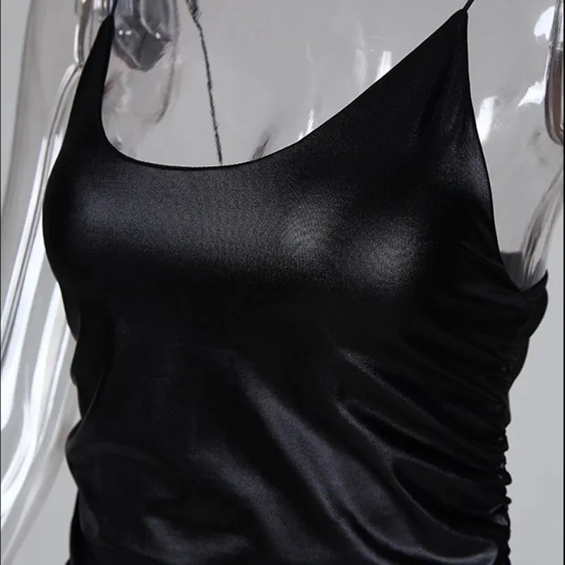 Vestido Drapeado Slim Black - Imagem 4