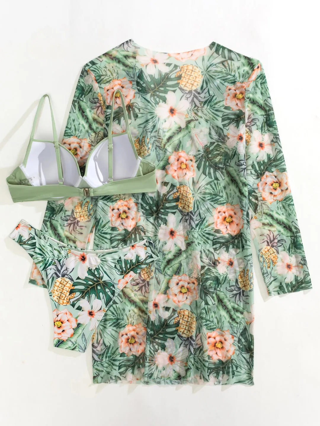 Biquíni Floral + Kimono - Imagem 2