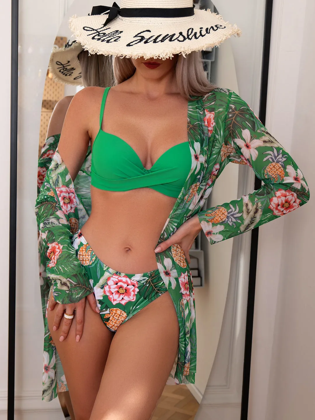 Biquíni Floral + Kimono - Imagem 8