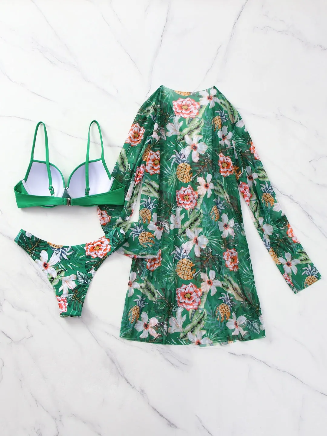 Biquíni Floral + Kimono - Imagem 9