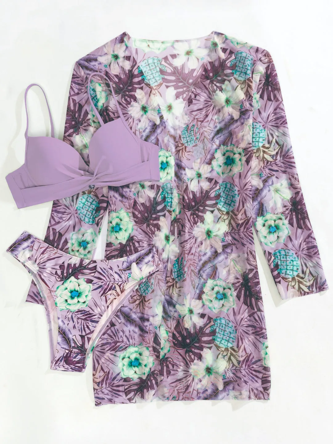 Biquíni Floral + Kimono - Imagem 34