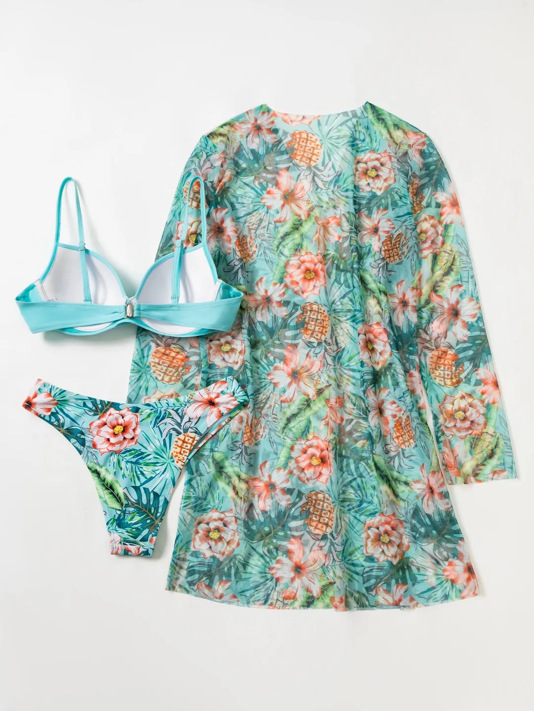 Biquíni Floral + Kimono - Imagem 64