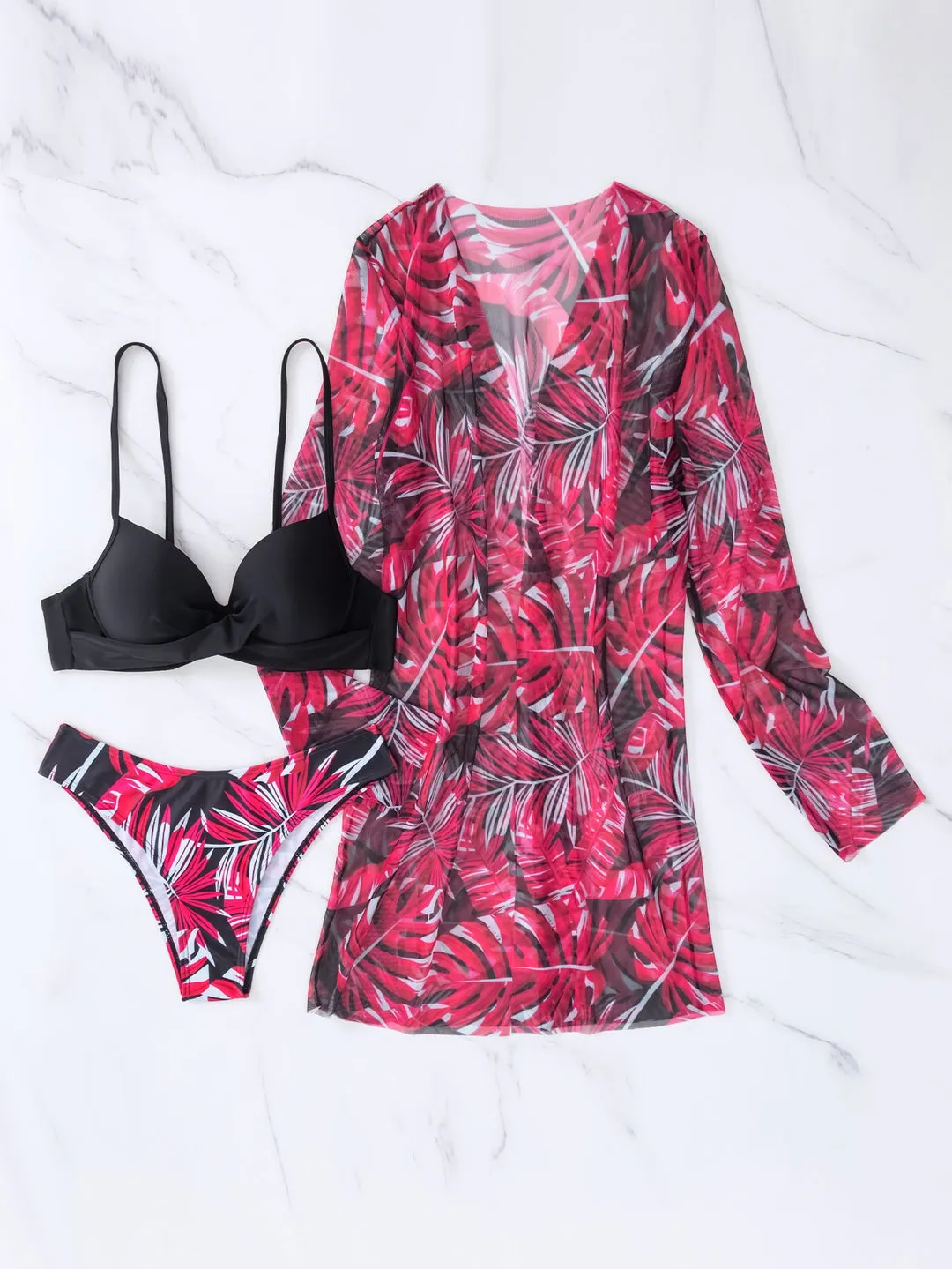 Biquíni Floral + Kimono - Imagem 48