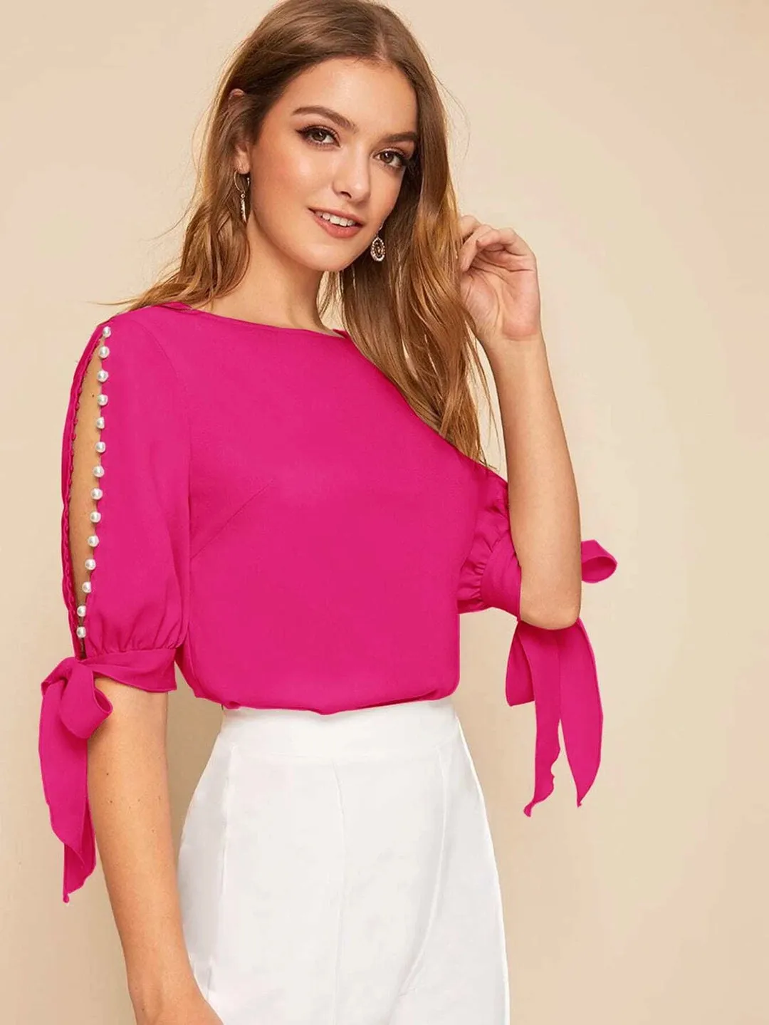 Blusa Pérolas Manga 3/4 - Imagem 26