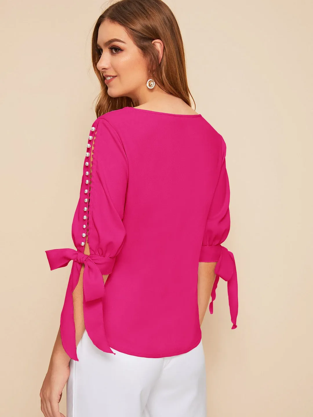 Blusa Pérolas Manga 3/4 - Imagem 27