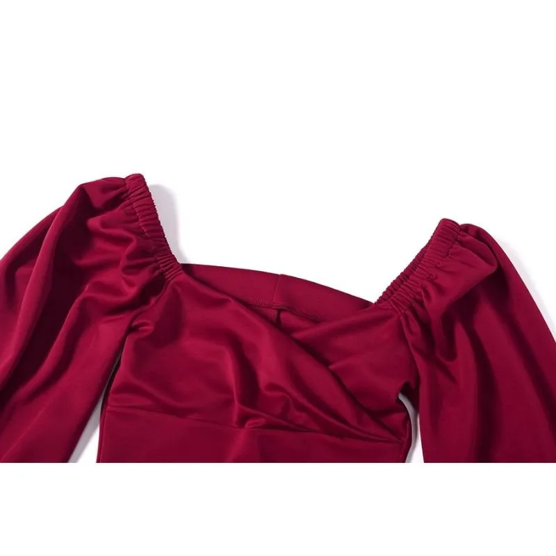 Vestido Midi Manga Bufante - Imagem 7