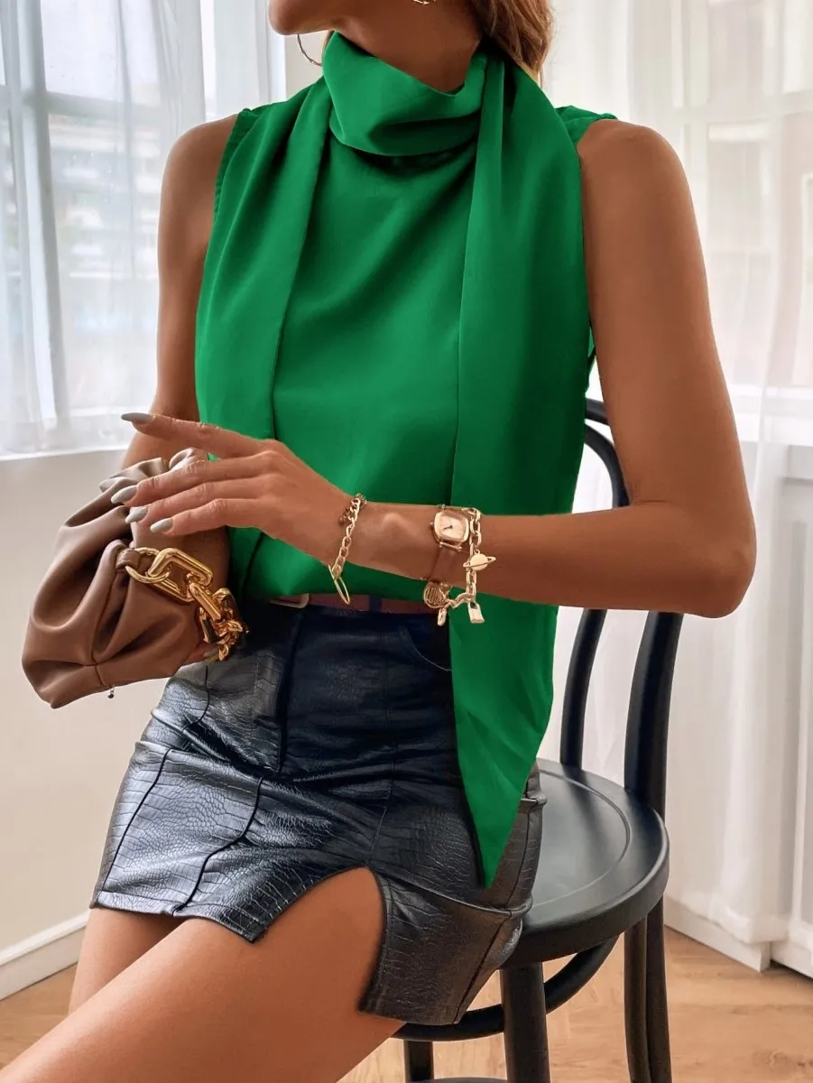 Blusa Elegante Com Gola - Imagem 2