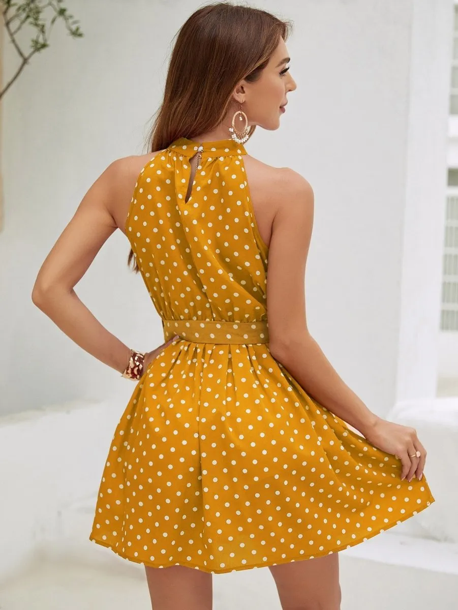 Vestido Poá Acinturado - Imagem 3