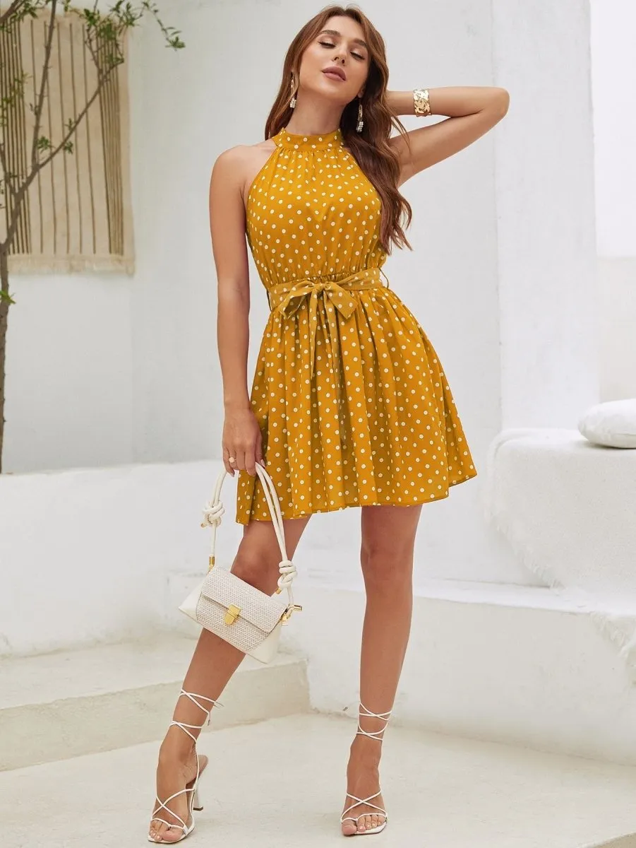 Vestido Poá Acinturado - Imagem 5