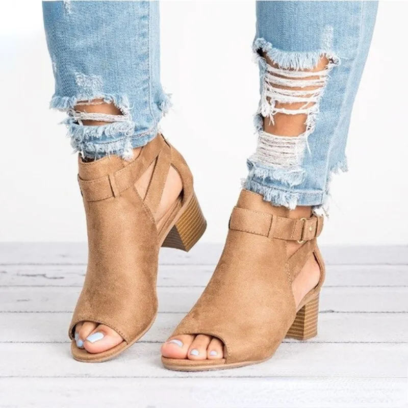 Sandália Peep Toe Luxo