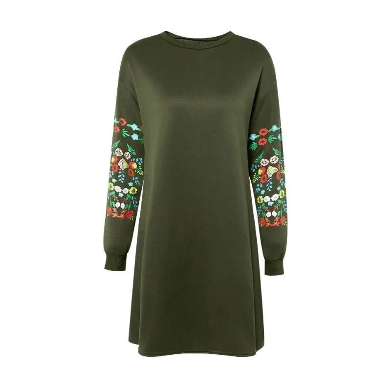 Vestido Curto Manga Floral - Imagem 5