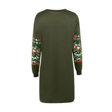 Vestido Curto Manga Floral - Imagem 7