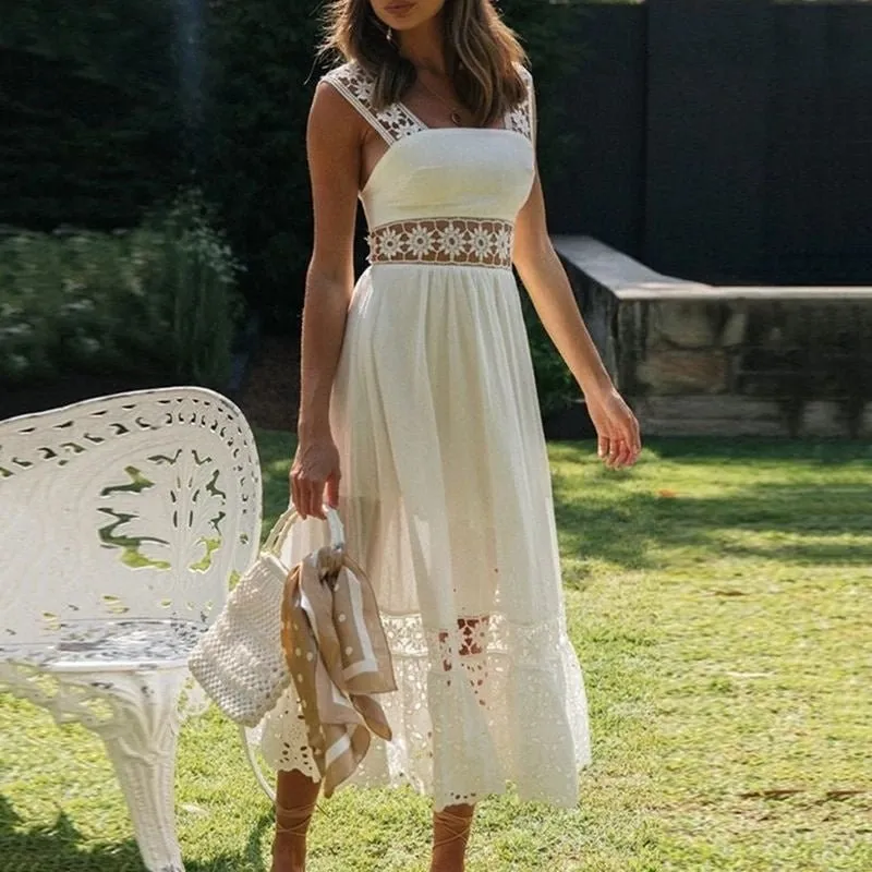 Vestido Midi Boho White - Imagem 3