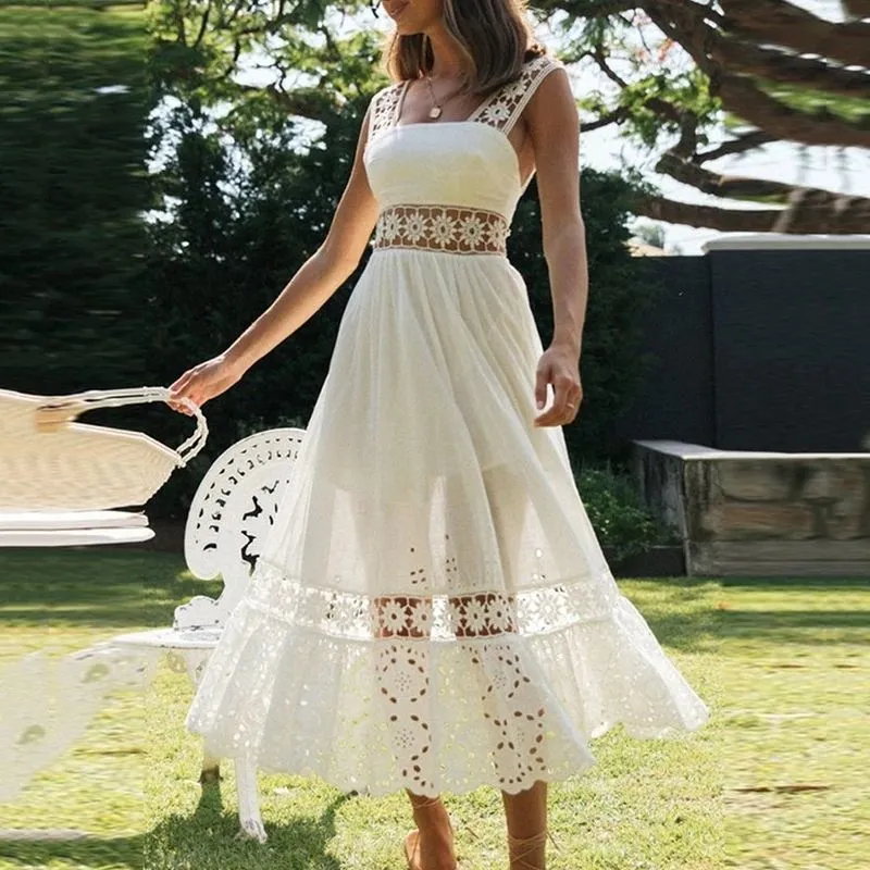 Vestido Midi Boho White - Imagem 6