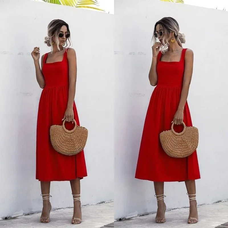 Vestido Midi Decote Quadrado - Imagem 7