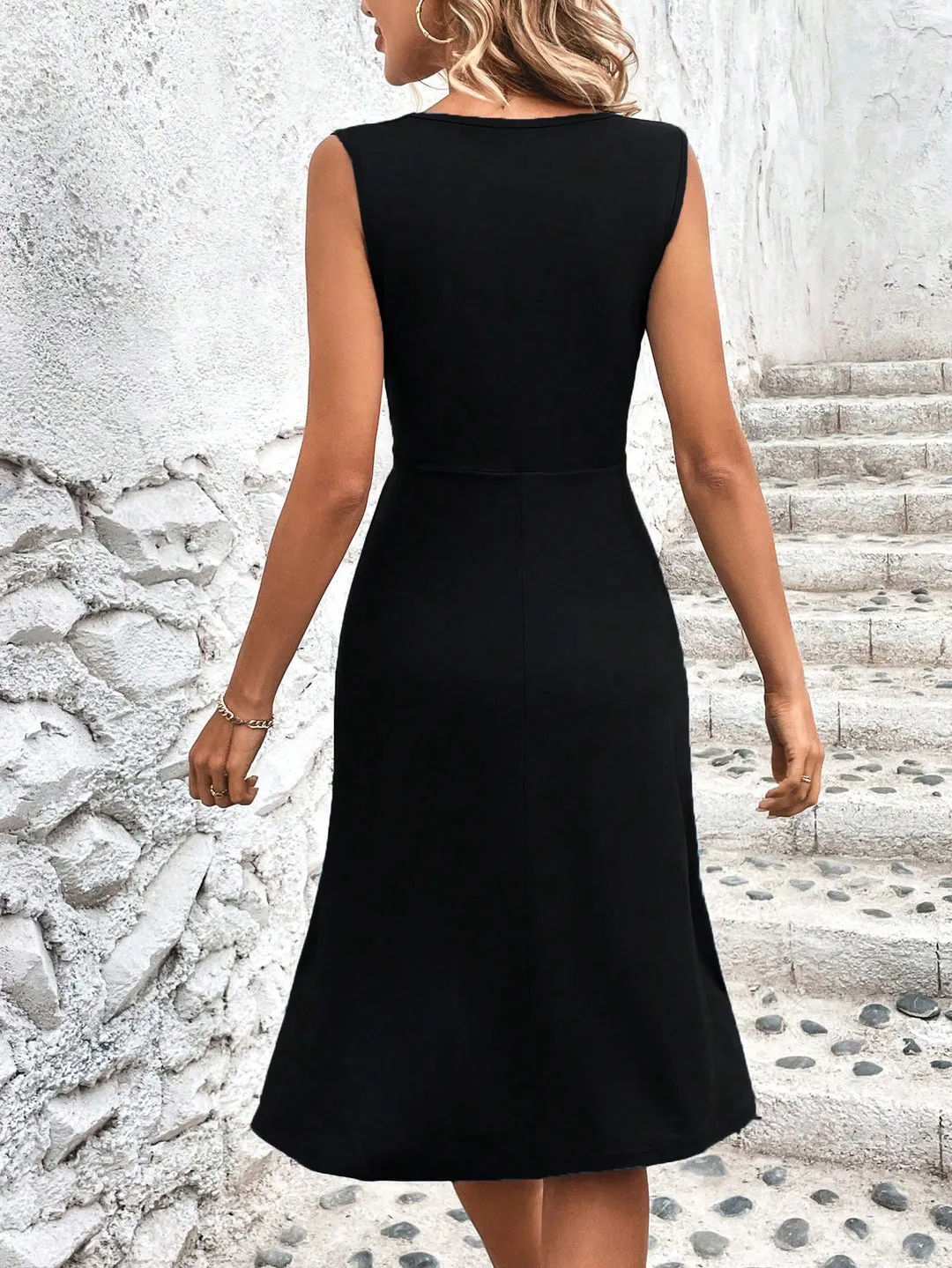 Vestido Midi Liso Cross - Imagem 4