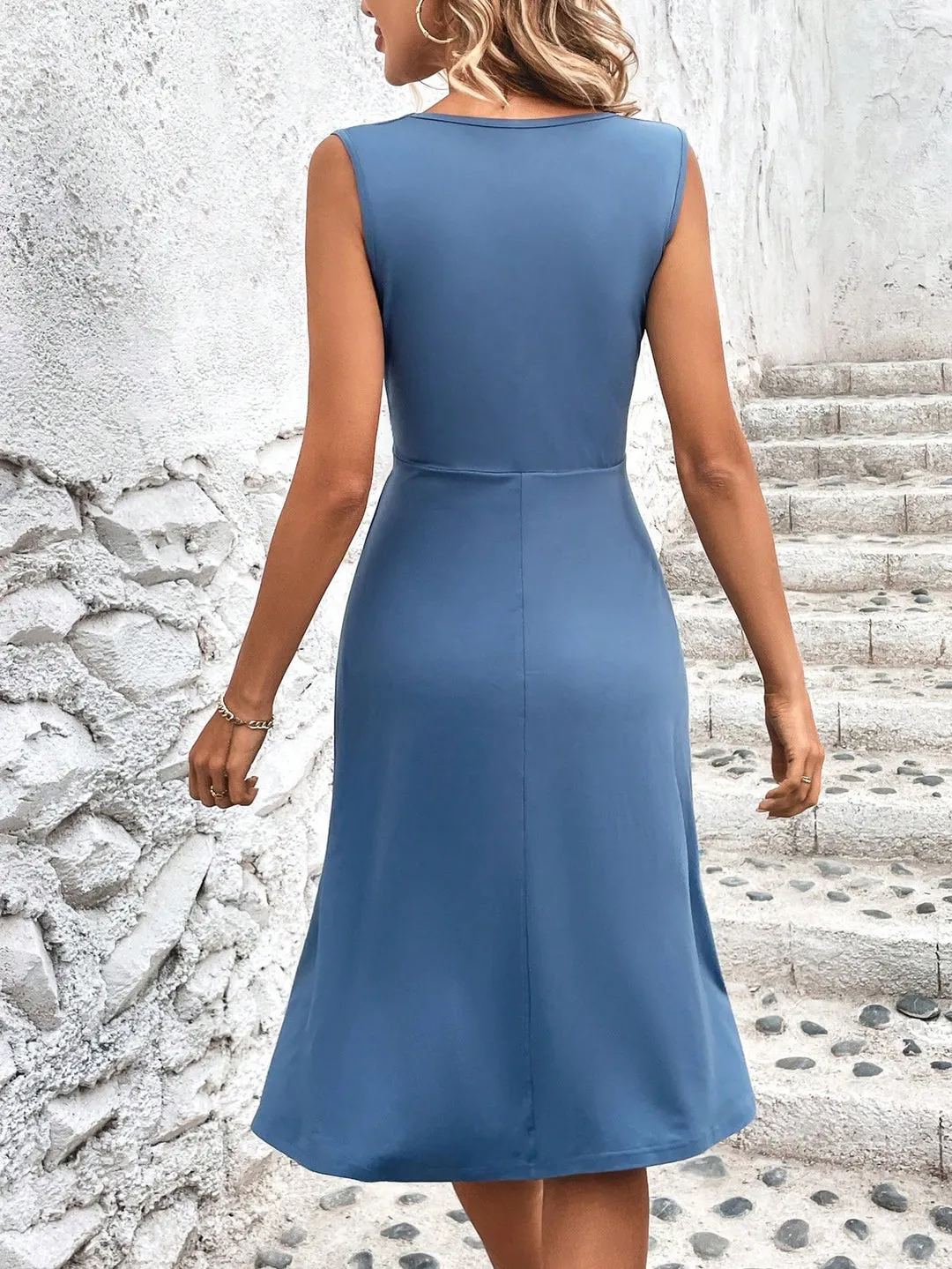 Vestido Midi Liso Cross - Imagem 16