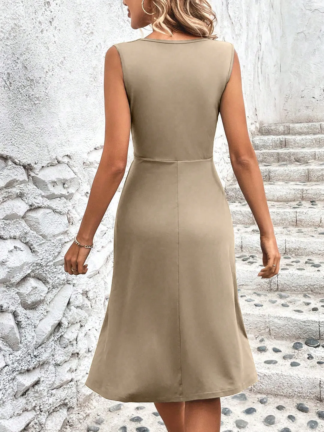 Vestido Midi Liso Cross - Imagem 12