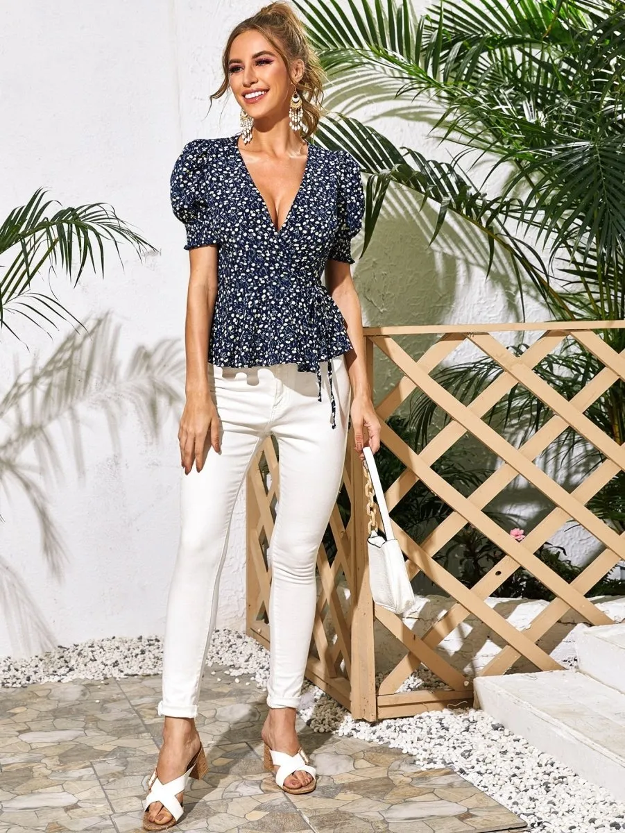 Blusa Peplum Transpassada - Imagem 3