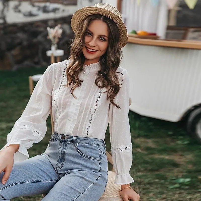 Camisa Renda com Botões - Imagem 2