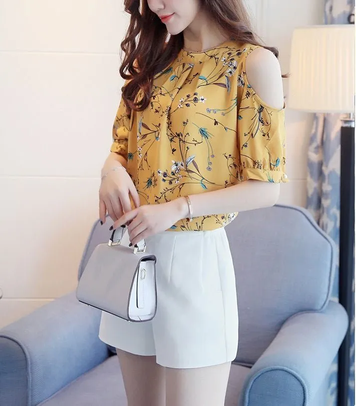 Blusa Chiffon Recortes - Imagem 2