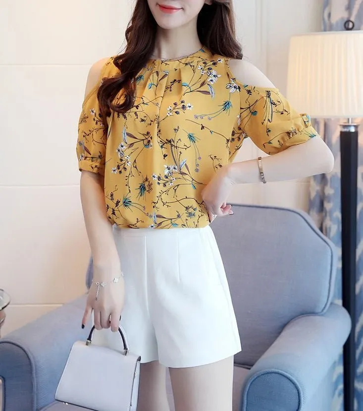 Blusa Chiffon Recortes - Imagem 5