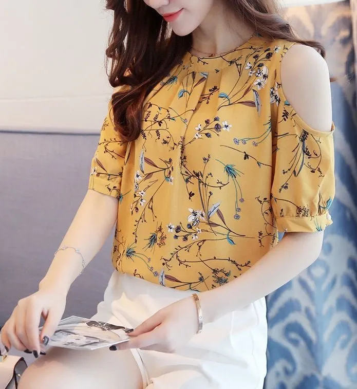 Blusa Chiffon Recortes - Imagem 4