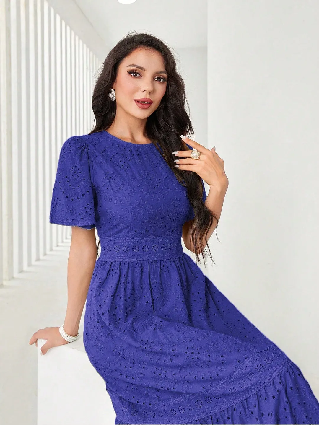 Vestido Lese Manga Solta - Imagem 12